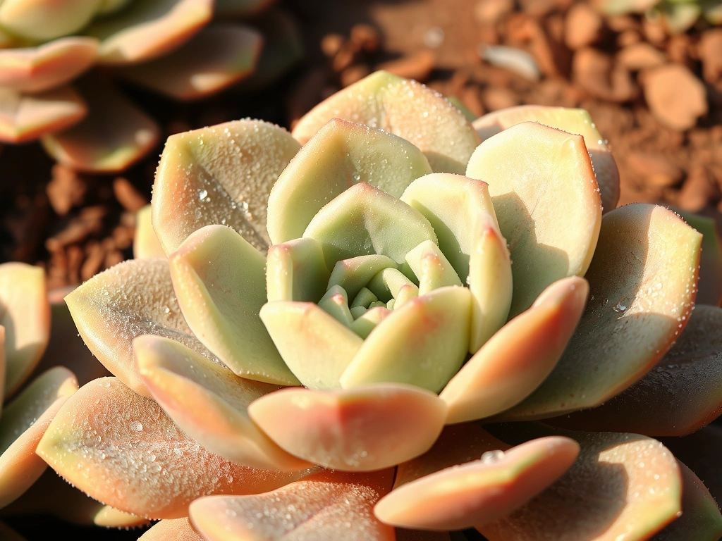 Succulent detail representing digital precision