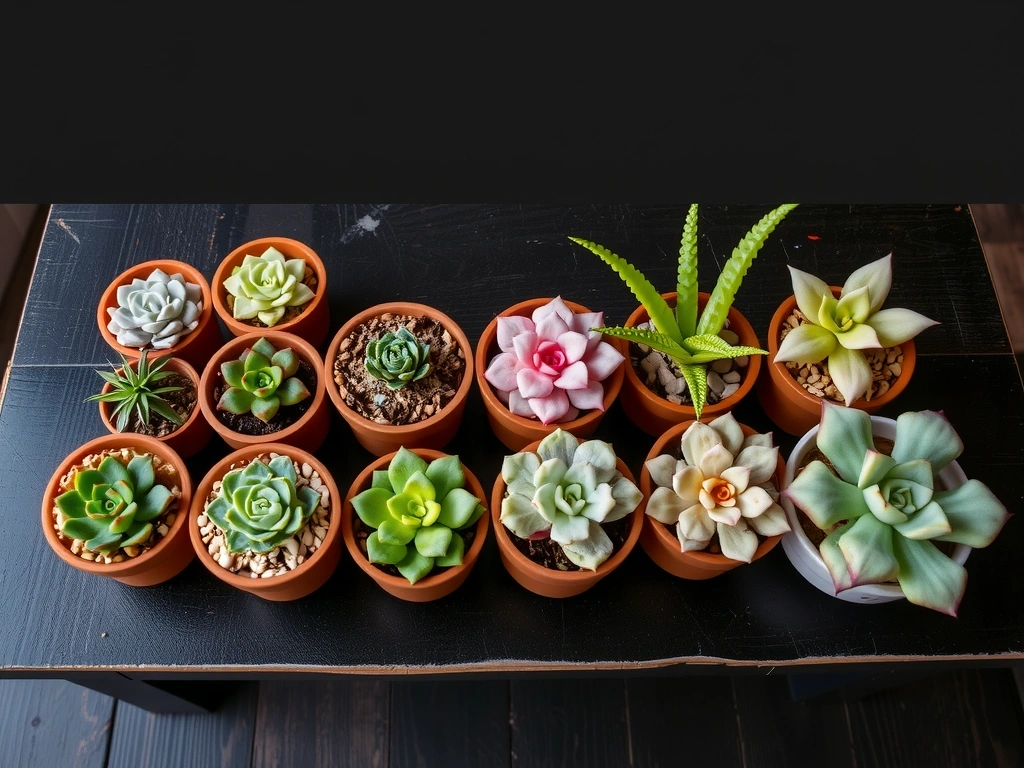 Succulent collection